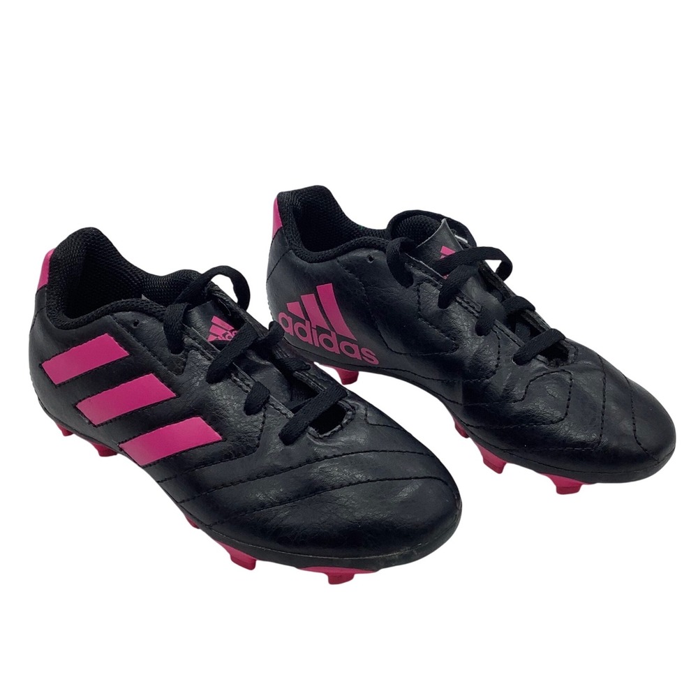 Adidas Goletto‎ VII FG J Soccer Cleats Black Shock Pink Kids Size 12K FV2895